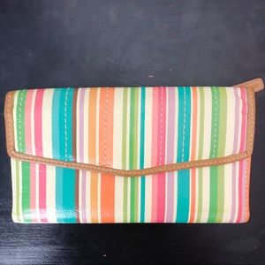 Fossil | Leather Striped Trifold Wallet F05